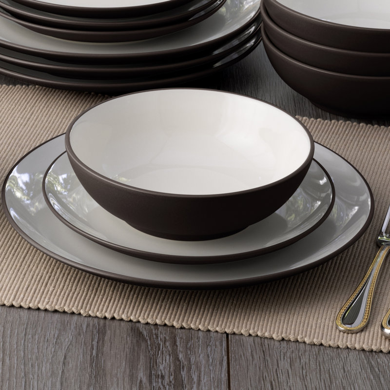 Noritake Colorwave Coupe Dinner Plates, 10-1/2", Chocolate