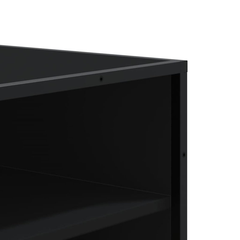 10 Pair Shoe Storage Cabinet, Black