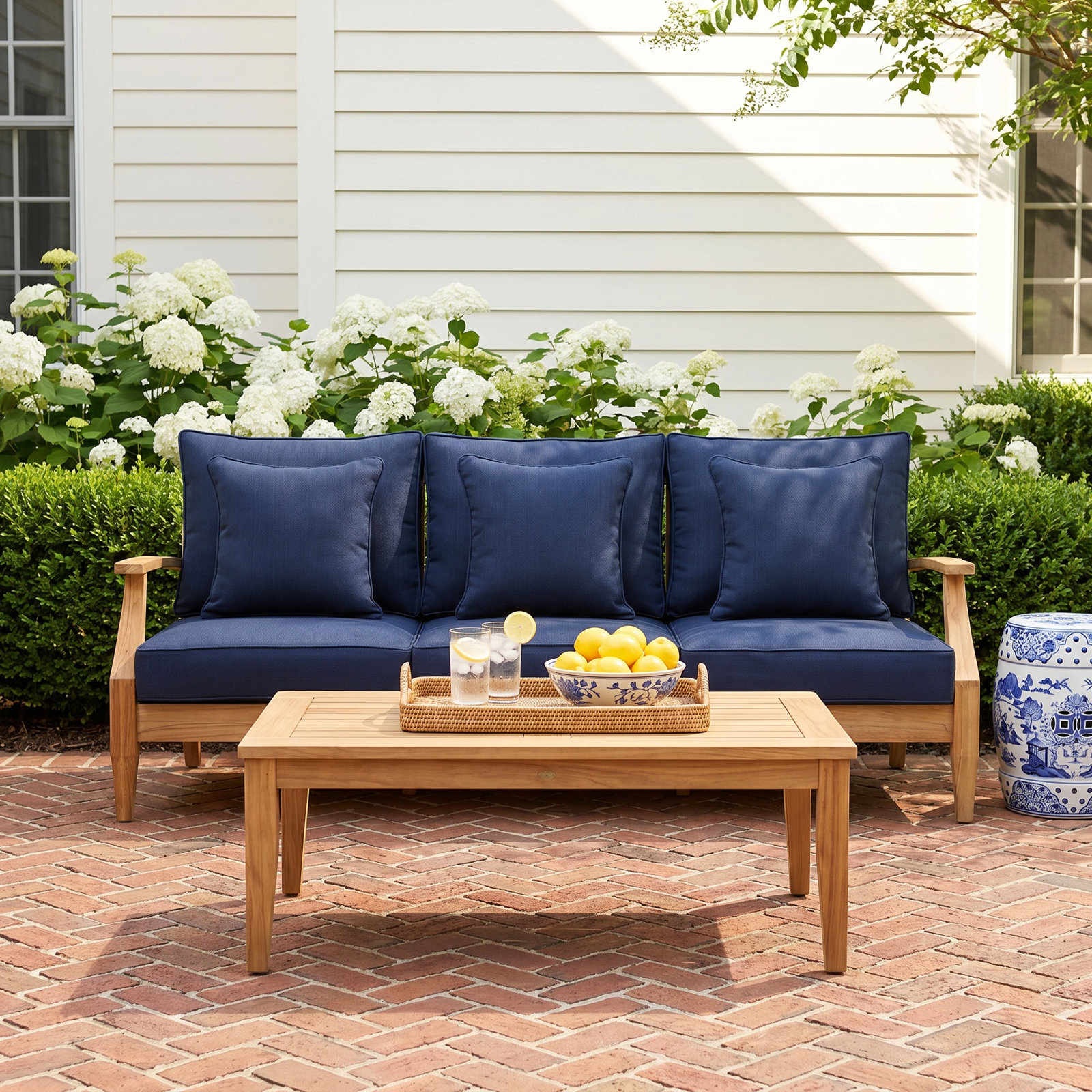 Clairmont 5-Person Patio Seating Group, Navy