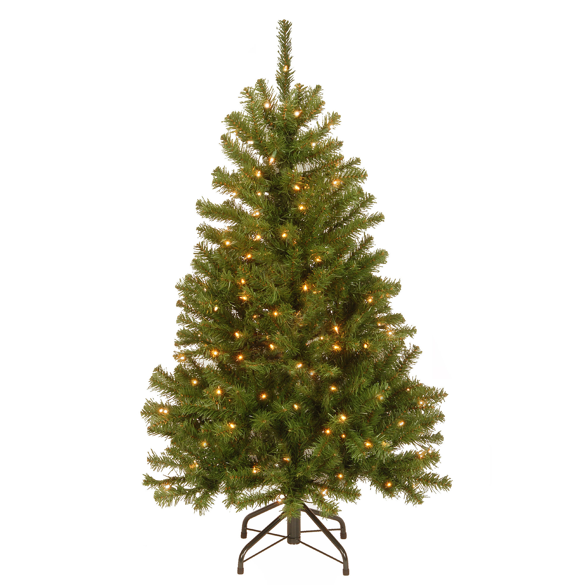 Norwood Fir Green Spruce Christmas Tree with Lights, 4.5 FT