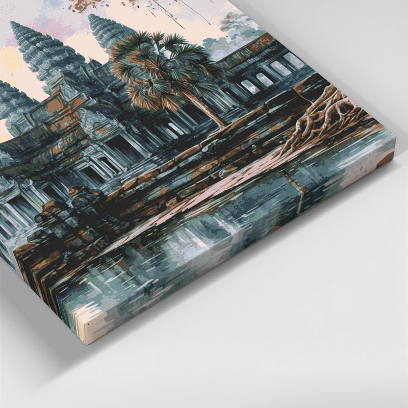 Art urbain sur toile cités, cités, Cambodge, Cambodge, H 32 po x l 32 po