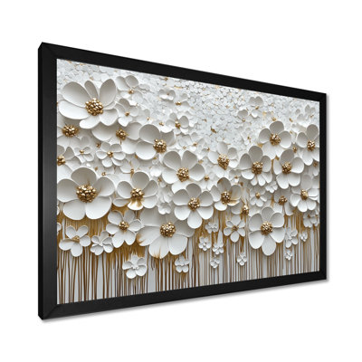 Art mural sur toile Mushro Wildflower Pure Cream Bloom IV - Wildflowers