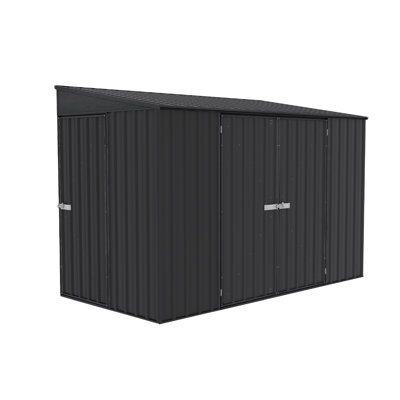Absco Durango 10 ft. W x 5 ft. D Metal Lean-To Bike Shed