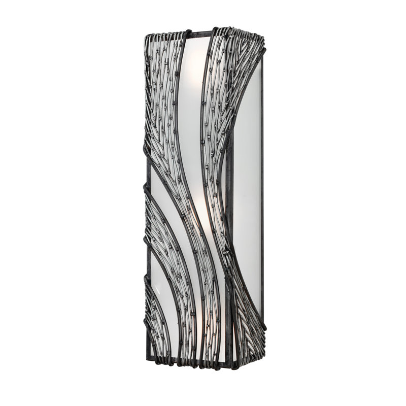 Plafonnier encastré 1 lumière Flow, Acier, H 14,5 po x l 6,5 po x P 4,75 po