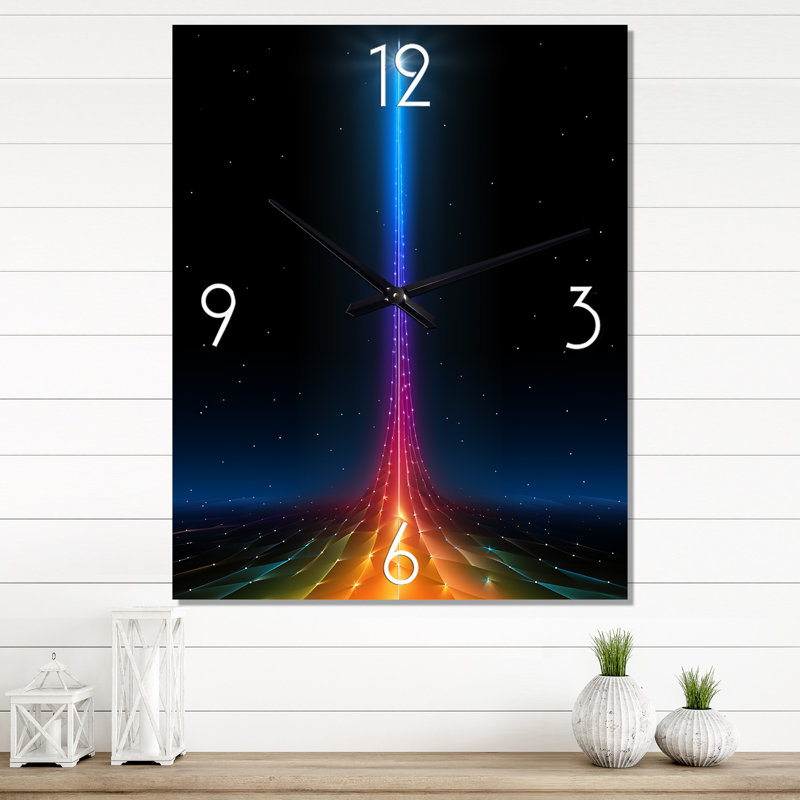 Horloge murale surdimensionnée Singularity Consciousness Ascension II, H 28 po x l 12 po x P 1 po