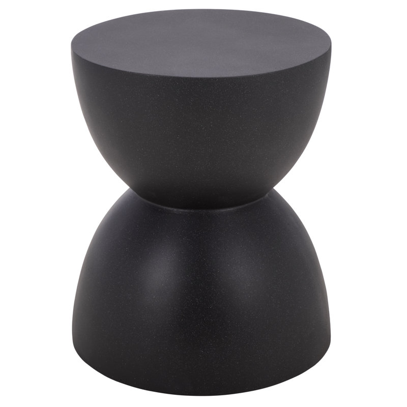 Aurielle Hourglass Accent Table, Black