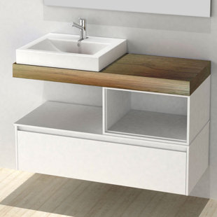 La Finese 41.3'' Single Bathroom Vanity with Ceramic Top