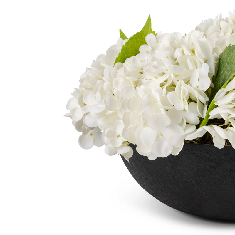 Arrangement Melina RealTouch Hydrangea, Neige