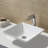 Karran Quattro 16'' X 16'' Matte White Acrylic Square Vessel Sink