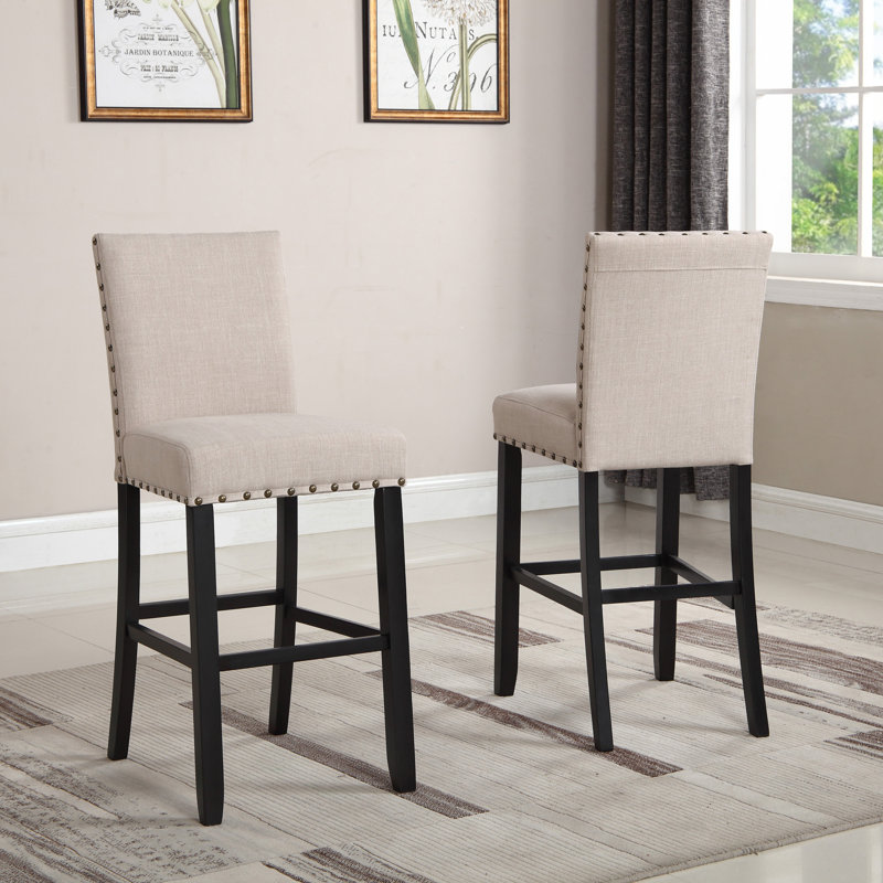 Rizwana Fabric Upholstered Side Chair, Tan