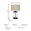 Lampe de table bronze / transparente Ranchester
