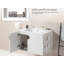 Meuble-lavabo avec lavabo et portes élégantes