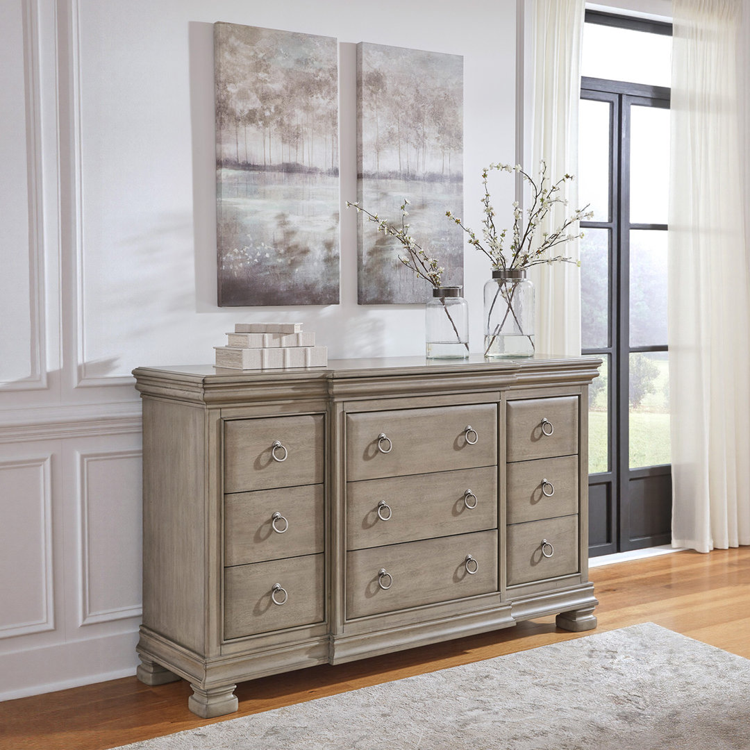 Azema 69.38'' W 9 - Drawer Dresser Ophelia & Co.