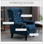 Fauteuil d'appoint capitonné à dossier haut