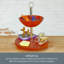 Mikasa Gourmet Basics Hamden 2 Tier Server, Wood Bowl Top And Wood Tray Bottom
