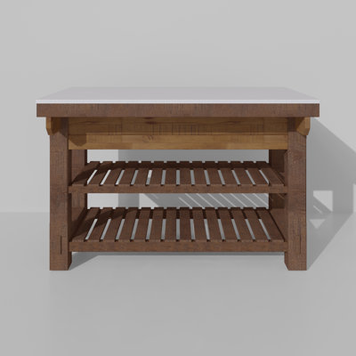 Bromley Kitchen Island 54" Quartz Countertop