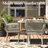 13 Pieces Outdoor Dining Set With Rectangular Dining Table And 12 Chairs-1680824645-1680824654-1680824655