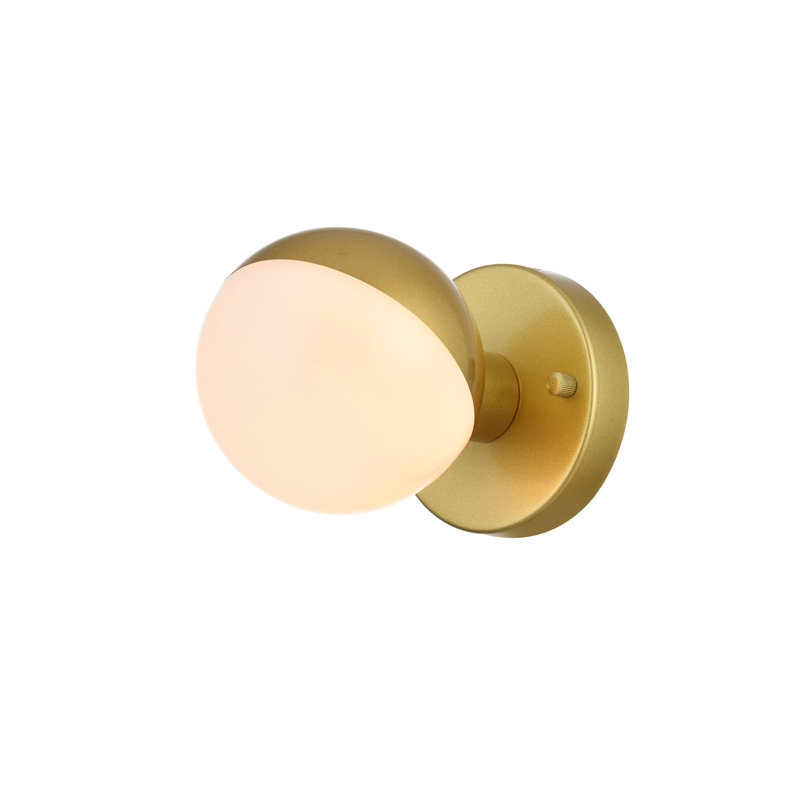Éclairage pour meuble-lavabo à intensité variable Caniesha, Laiton, 4 lumières, H 5 po x l 29 po x P 29 po