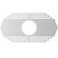 Médaillon de plafond percé en PVC de qualité architecturale l 16 po x H 8 po x P 4 1/4 po x P 1/2 po-40712886-40712862