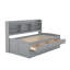 Wooden Captain Bed with Built-in Bookshelves-1880378544