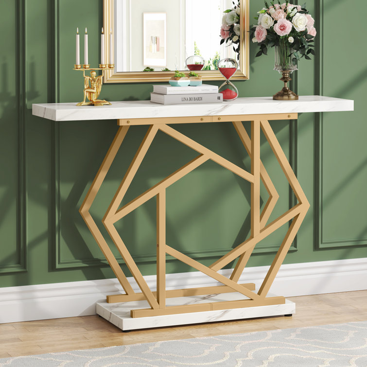 Made Goods Benjamin Narrow Console Table Gold - multiple options