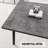 54.76 Expandable Dining Table, Rectangular, Gray With Black Metal Legs, Medieval Industrial Style For Family & Friends Gatherings Modern Kitchen Rectangular , Expandable, Theme