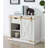 Rustic Style Antique White 1Pc Sofa Table Living Room Side Table W Drawers Barnyard Design