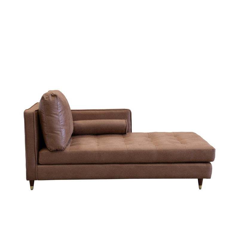 Chaise longue Connorville, Brun, Orienté vers la droite