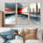 Toile naturelle avec cadre flottant
