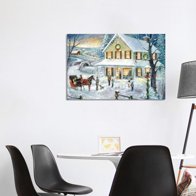 «Christmas visite» par Ruane Manning - reproduction d'art