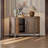 Rustic semi-circular arc large capacity sideboard