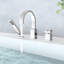 Robinet de baignoire à cascade rotatif à 360 degrés avec - 1,5 gallon par minute et baignoire à valve 2,16 po d'épaisseur maximale