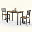 Ensemble de table de salle à manger, table de bar avec 2 chaises, comptoir de table de cuisine avec chaises, table de petit déjeuner industrielle pour la cuisine, salon, salle de fête