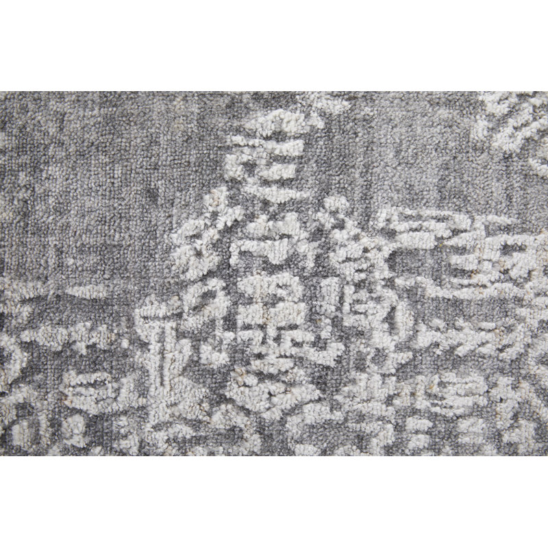 Eastfield Abstract Area Rug in Gray, Rectangle 3' x 5'