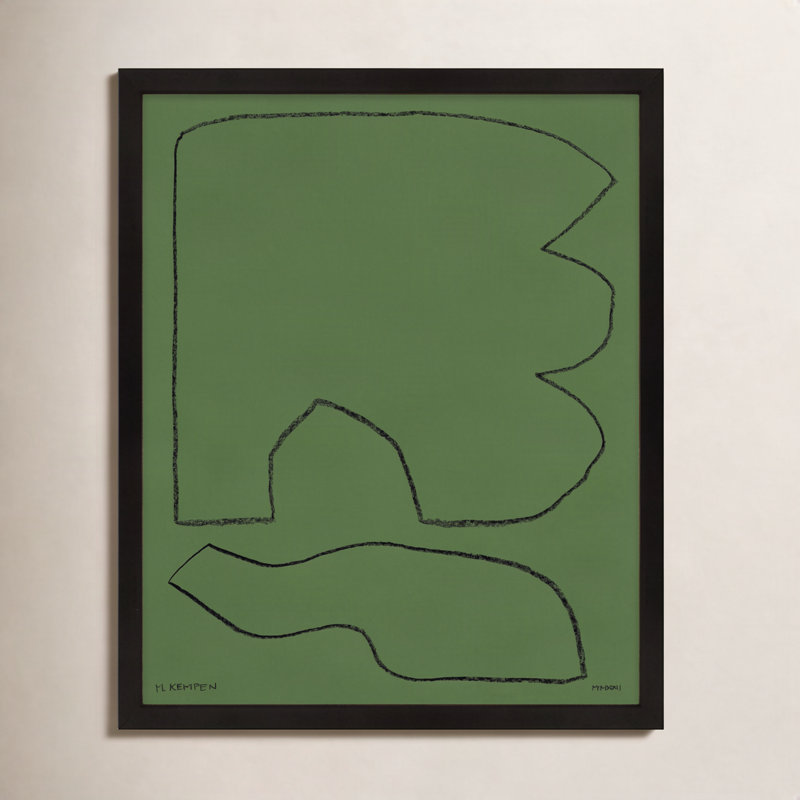 «Freya Forest 1» par Michael Kempen - Art mural encadré, H 38 po x l 30 po x P 1,25 po, Noir
