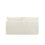 Canapé deux places Cloud 57" en tissu peluche blanc, 1 pièce, avec support en mousse et ressorts.