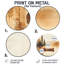 Lac, art mural Canoe Driting - paysages ronds, art mural en métal-1844202620