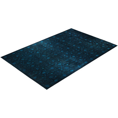 Correll Hand-Knotted Wool Modern-Contemporary Black Area Rug 12' 1" x 18' 4"
