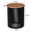Table d'appoint en bois massif ACACIA, naturel et coloré