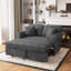 Canapé-lit en chenille avec coussin amovible-1171106394