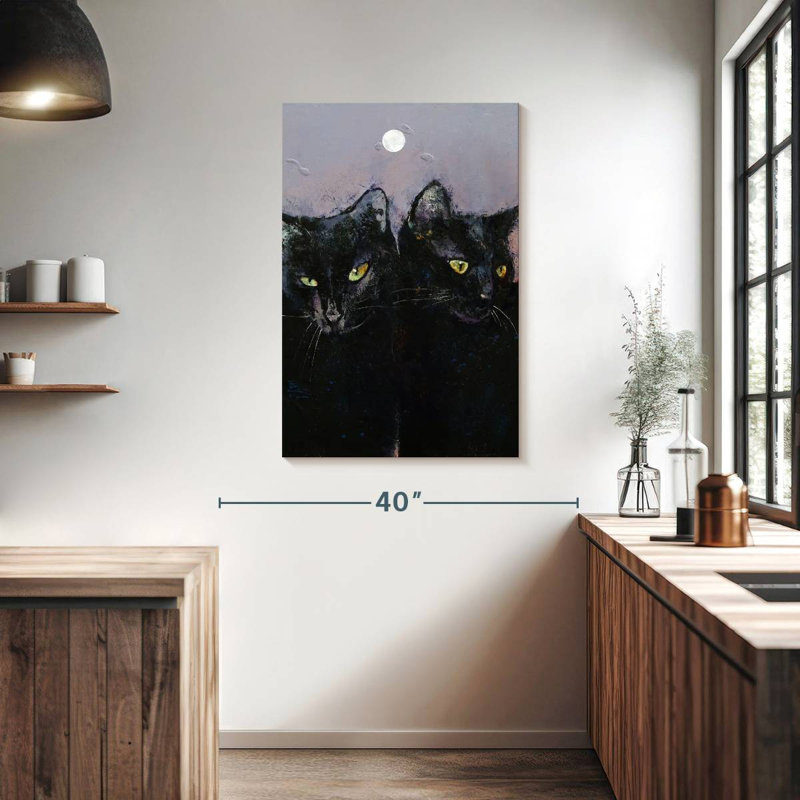 Brampt Gothic Cats, 39" H x 26" W