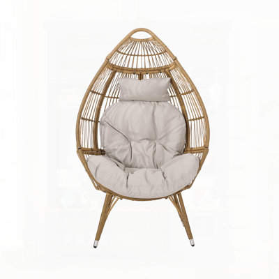 Serina Teardrop Chair With Swivel Base, Perfect For Comfort And Style In Any Modern Home Or Office.