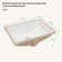 21.5"X15" White Ceramic Rectangular Undermount Bathroom Sink With Overflow