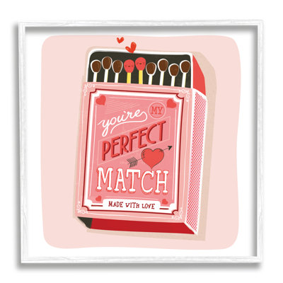 My Perfect Match Fun Romance, art de la giclée encadrée par Pan Georgiou