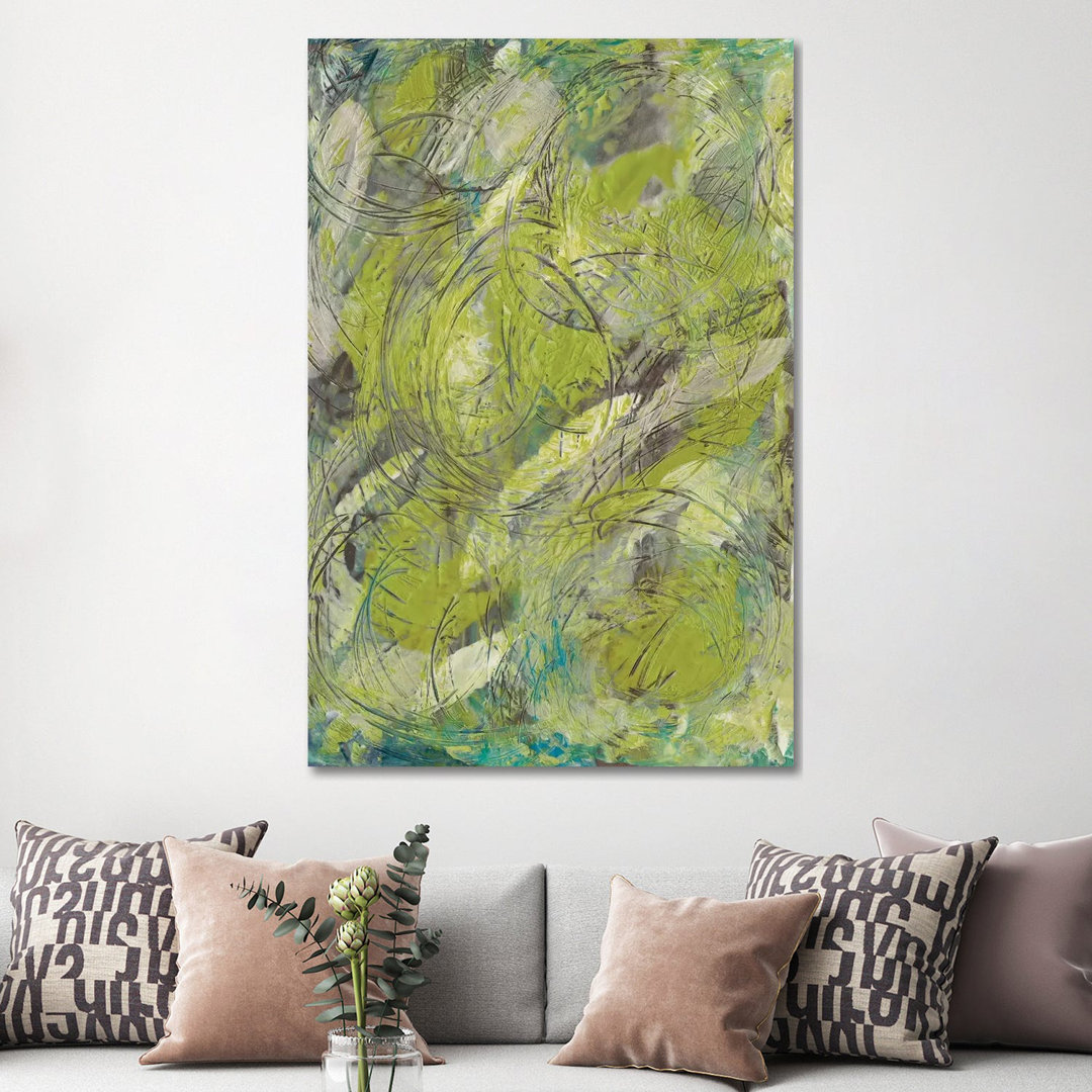 Citron Circuit II by J. Holland - Wrapped Canvas Gallery-Wrapped Canvas Giclée