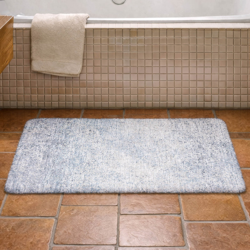 Tapis à poils longs de qualité supérieure lavable à la machine Dream Dream, Bleu, 2 pi 6 po x 3 pi 10 po