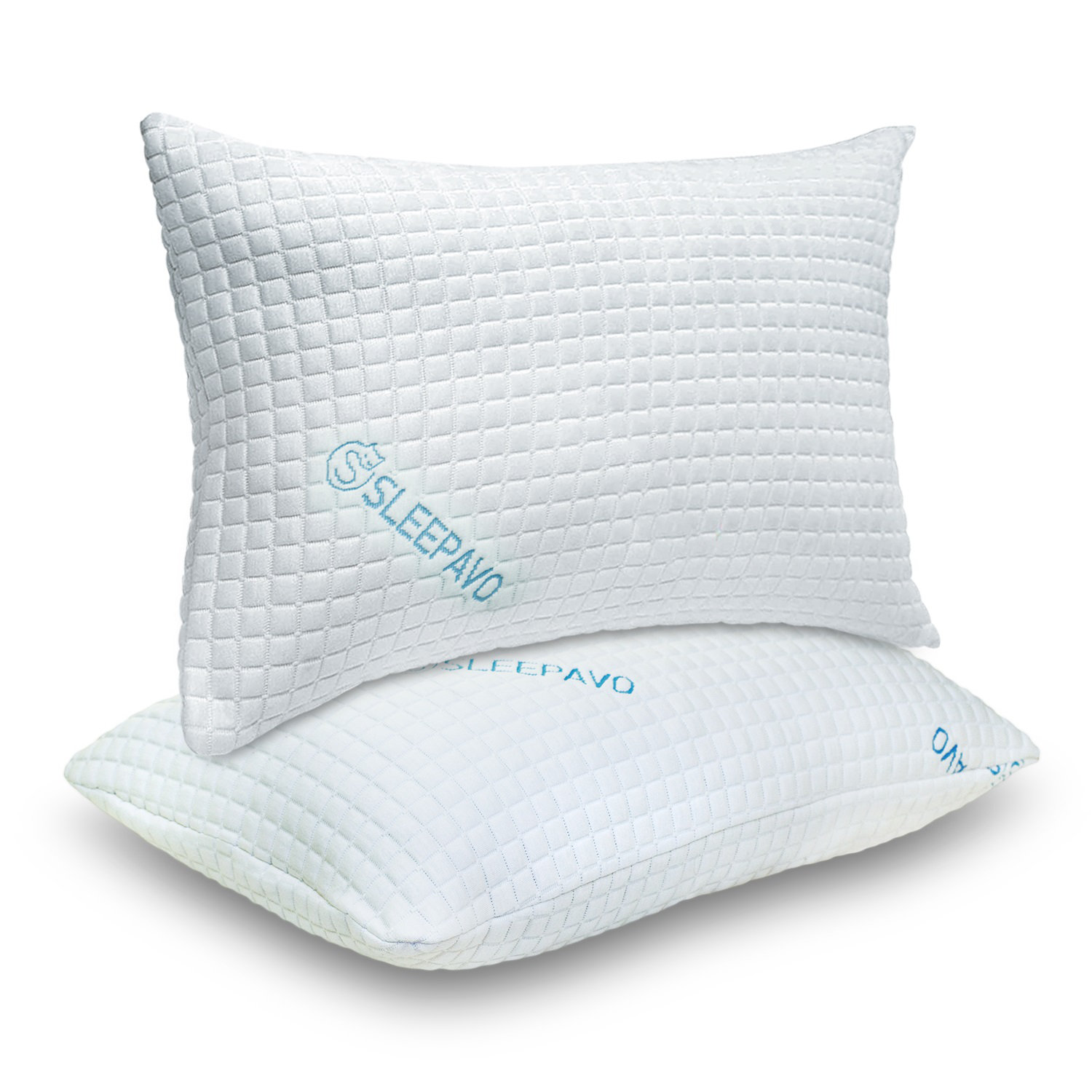 Shredded Memory Foam Pillows, Luxury Hotel Cooling Gel Bed Pillows for  Sleeping