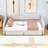 Twin XL Two Drawers Upholstered Daybed with Slats-1917586286