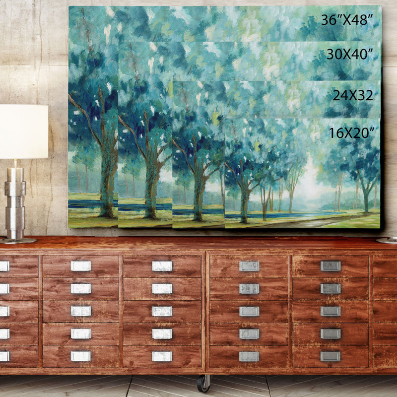 «Ombre Af après-midi», reproduction sur toile tendue de qualité supérieure, H 24 po x l 32 po x P 1,5 po