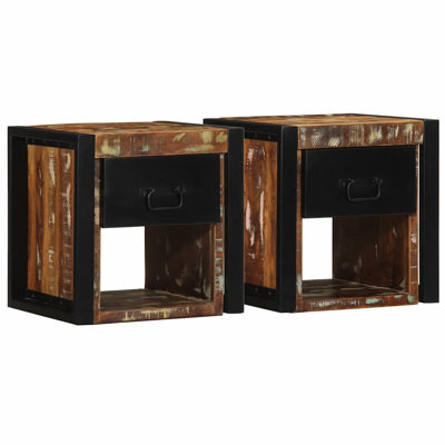 40 cm W Solid Wood Bedside Table